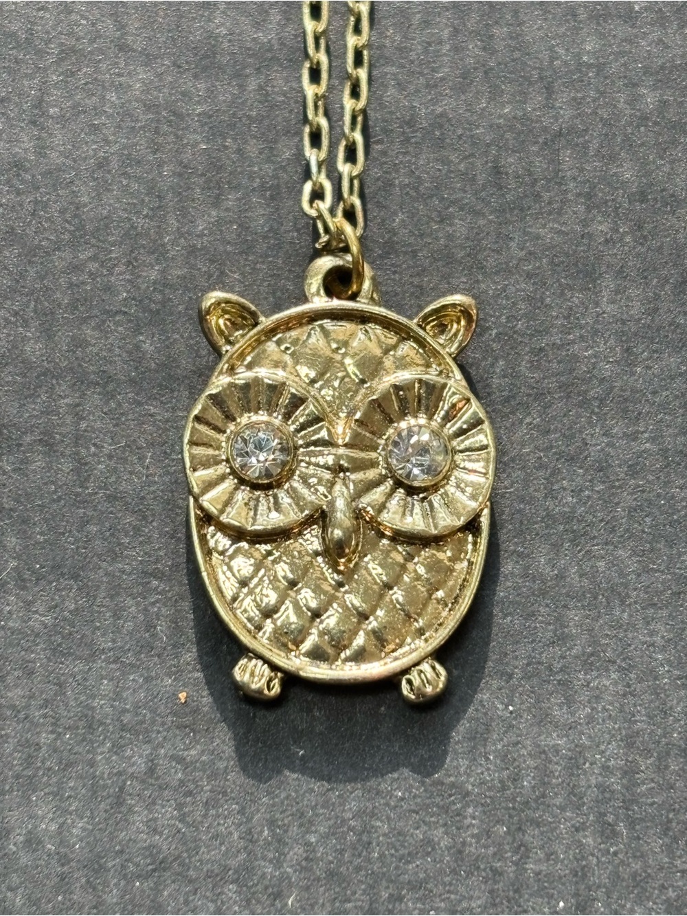 Gold Owl Pendant Necklace - Women's Jewelry